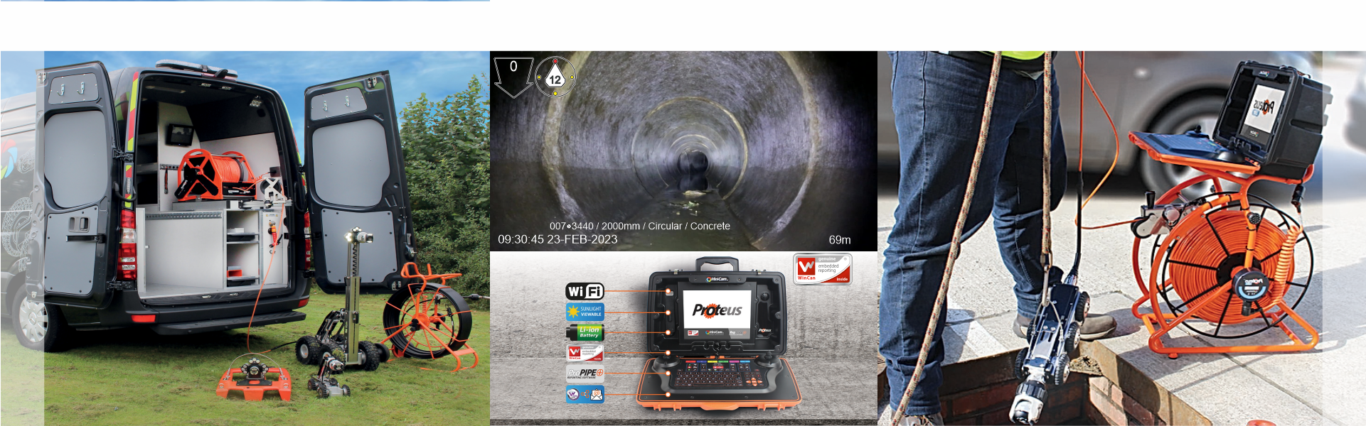 Robotic Crawler Camera Pipe Inspection System
